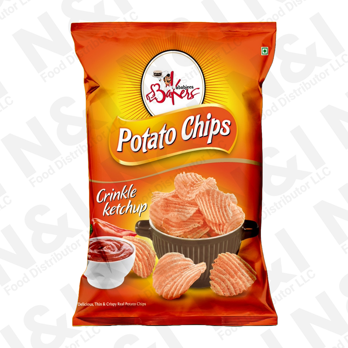 POTATO CHIPS - CRINKLE KETHUP - 100g