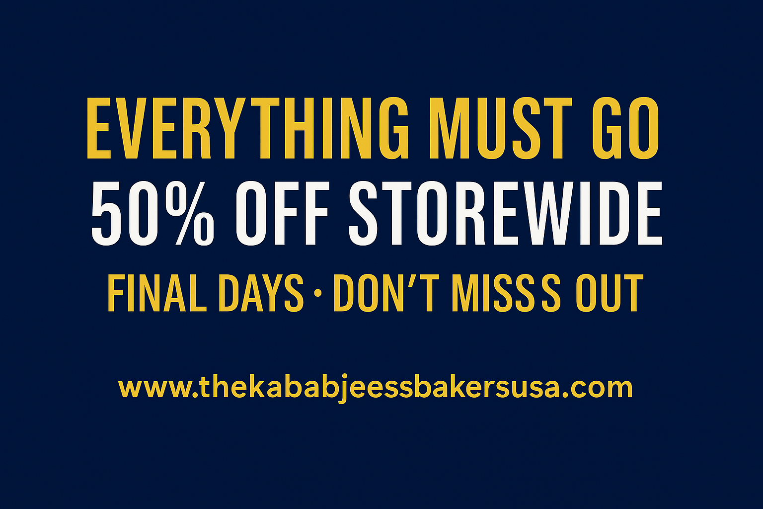 Store closing sale banner 1